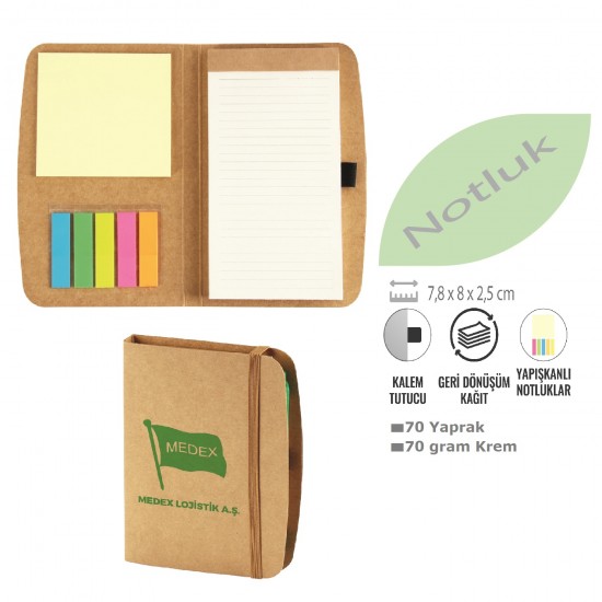 Kraft Kapak Lastikli Defter Kraft Kapak Lastikli Defter