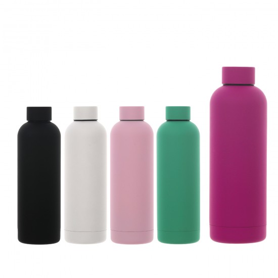 Rubber Gövdeli 500 ml Logo Baskılı Promosyon Termos