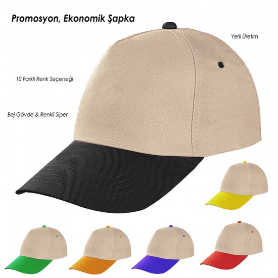 Çift Renk Baskılı Promosyon Şapka