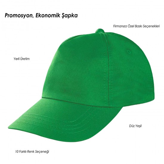 Çok Renkli Logo Baskılı 5 Panel Ekonomik Promosyon Şapka Çok Renkli Logo Baskılı 5 Panel Ekonomik Promosyon Şapka