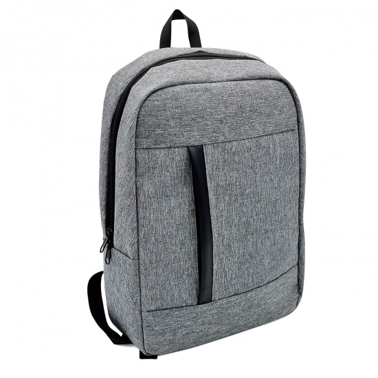 Dikey Ön Cepli Logo Baskılı Notebook Sırt Çantası