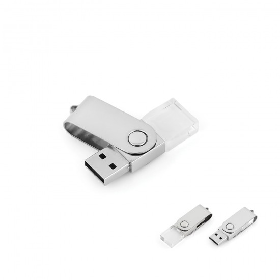 Döner Metal Kristal USB Bellek Döner Metal Kristal USB Bellek
