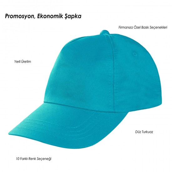 Renkli Logo Baskılı Ekonomik Promosyon Şapka Renkli Logo Baskılı Ekonomik Promosyon Şapka