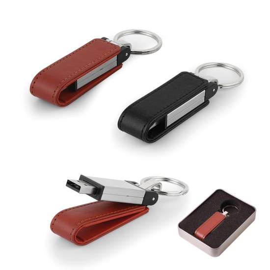 Promosyon Deri Metal Anahtarlık USB Bellek Mersin