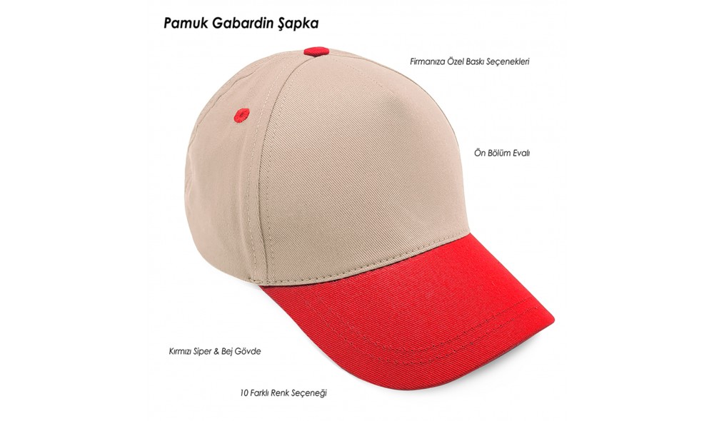 Promosyon Pamuk Gabardin Parçalı Renkli Şapka Buenos Aires