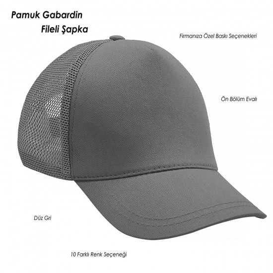 Promosyon Pamuk Gabardin Fileli Şapka Saint John’s