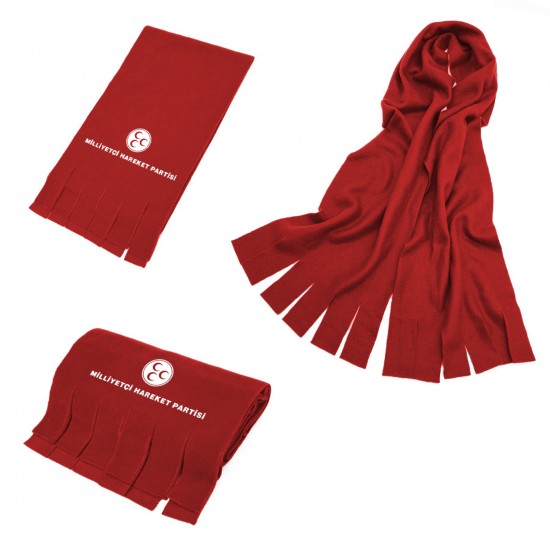 Promosyon MHP Logo Baskılı Polar Atkı