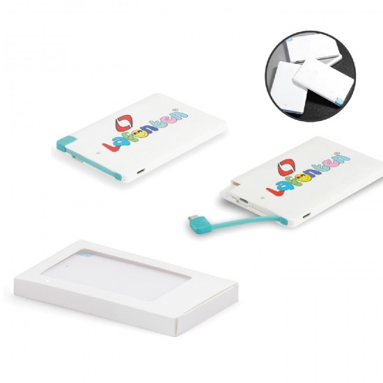 2500 mAh Android iOS Uyumlu Logo Baskılı Mini Promosyon Powerbank 2500 mAh Android iOS Uyumlu Logo Baskılı Mini Promosyon Powerbank