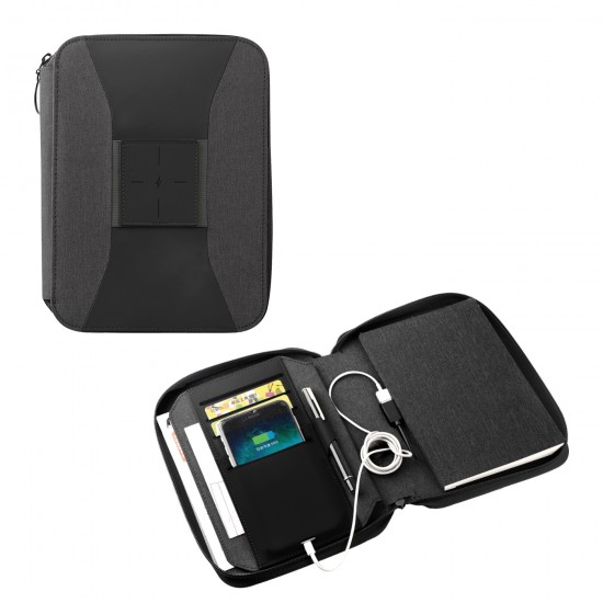 5000 mAh Deri Kapaklı Wireless Powerbank Organizer