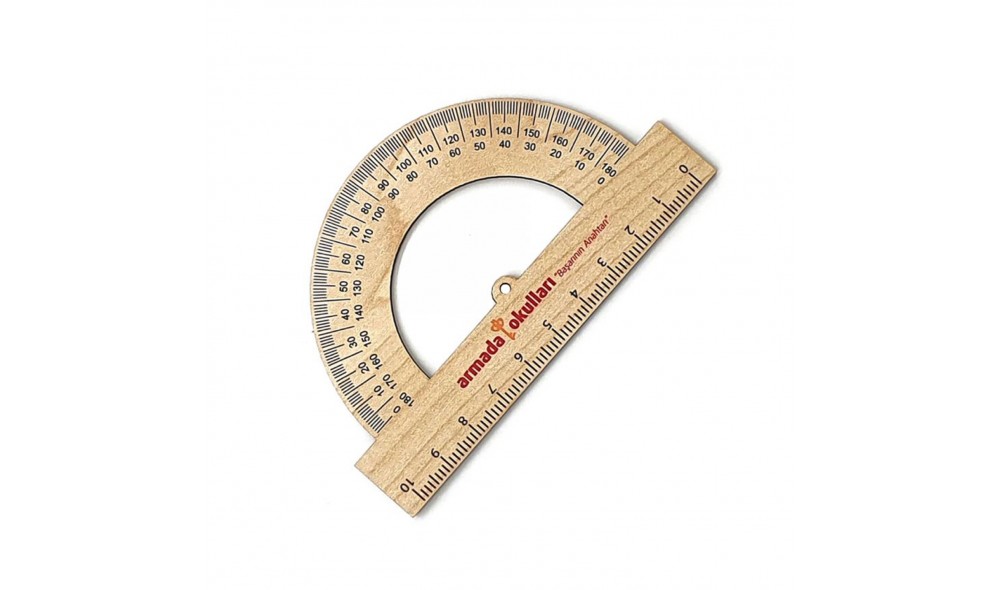 Ahşap Gönye Cetvel 10 cm