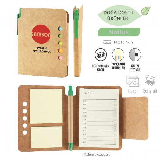 Geri Dönüşümlü Kraft Kapaklı Defter Geri Dönüşümlü Kraft Kapaklı Defter