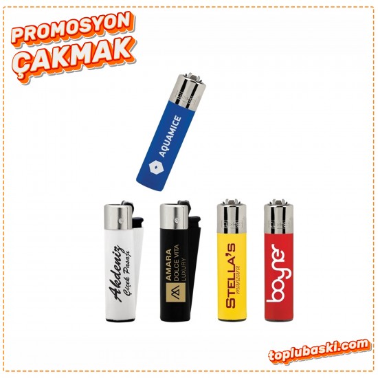 Promosyon Taşlı Çakmak Clipper Yuvarlak Siboplu Promosyon Taşlı Çakmak Clipper Yuvarlak Siboplu
