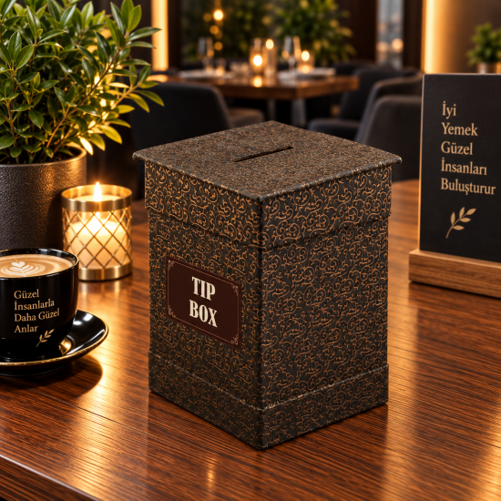 Kilitli Kapaklı Desenli Deri Tip Box 