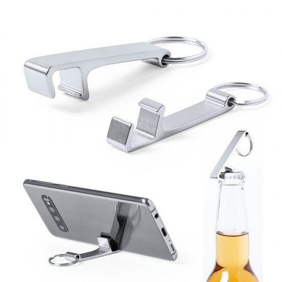 Promosyon Metal Anahtarlık Telefon Standlı Açacaklı