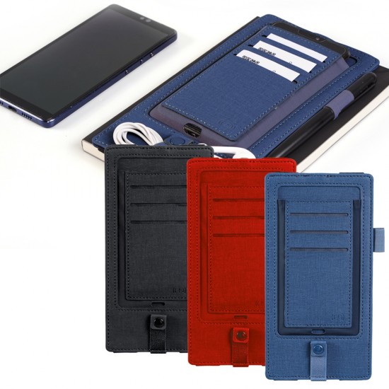 Wireless Şarjlı Termo Deri Defter Kılıfı