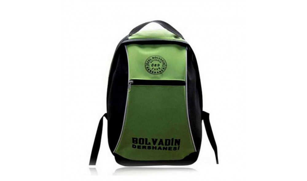 Logo Baskılı Promosyon Okul Sırt Çantası Kavisli Ön Panelli Baskılı Promosyon Okul Çantası