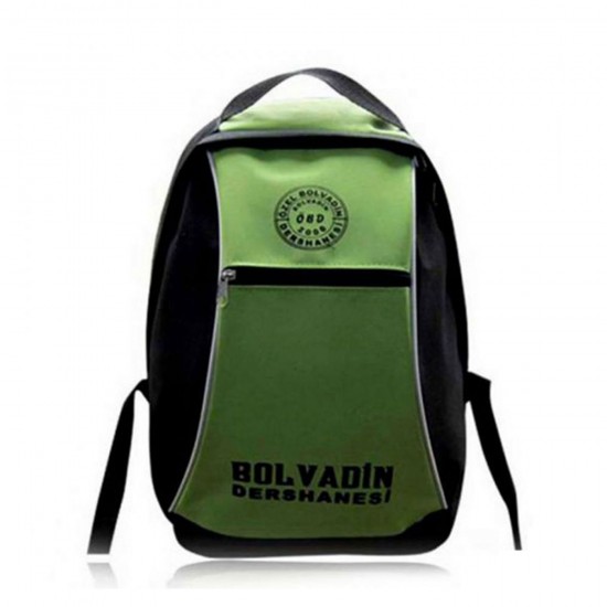 Logo Baskılı Promosyon Okul Sırt Çantası Kavisli Ön Panelli Baskılı Promosyon Okul Çantası
