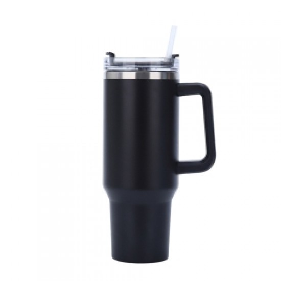 Pipetli termos 1180 ml kulplu logo baskılı promosyon termos