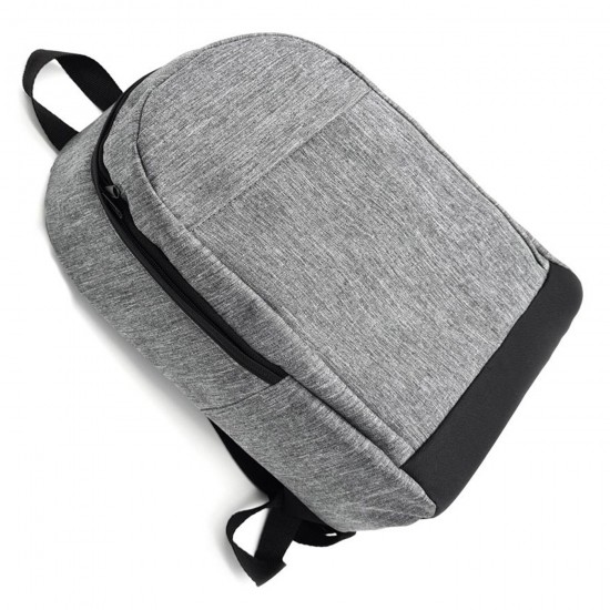 Logo Baskılı Bilgisayar Bölmeli Promosyon Sırt ve Laptop Çantası Gri keten desen sünger destekli bilgisayar bölmeli promosyon laptop sırt çantası