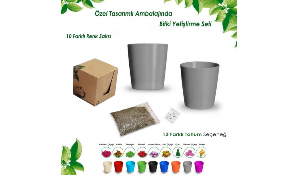 Kutulu Bitki Dikim Seti (Yuvarlak) Kutulu Bitki Dikim Seti (Yuvarlak)