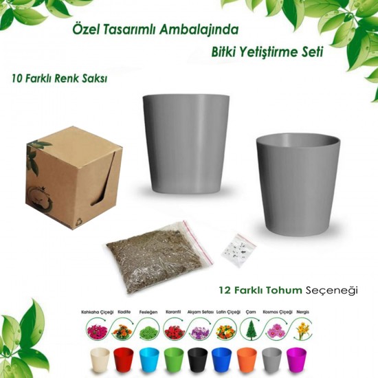 Kutulu Bitki Dikim Seti (Yuvarlak) Kutulu Bitki Dikim Seti (Yuvarlak)