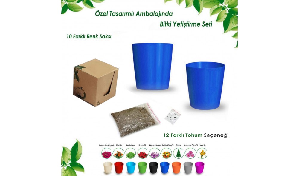 Kutulu Bitki Dikim Seti (Yuvarlak) Kutulu Bitki Dikim Seti (Yuvarlak)
