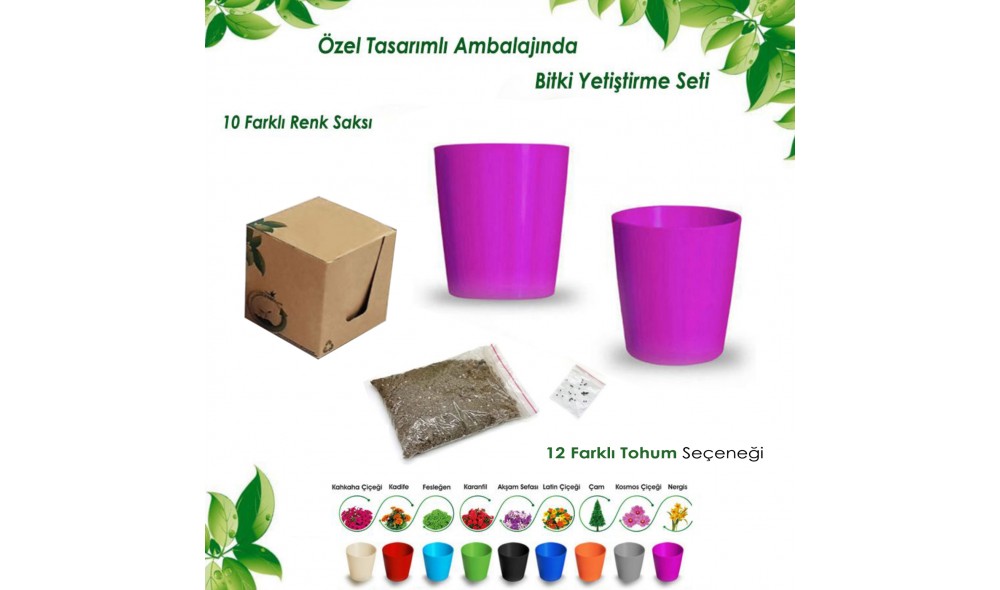 Kutulu Bitki Dikim Seti (Yuvarlak) Kutulu Bitki Dikim Seti (Yuvarlak)